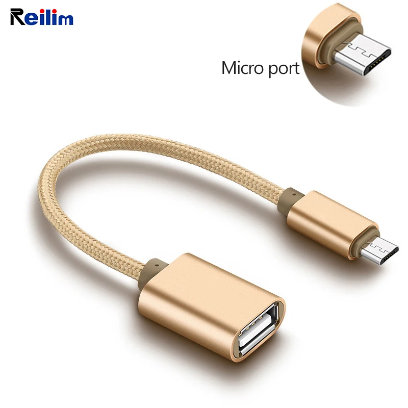 Адаптер Reilim Micro USB OTG 2 0 кабель передачи данных Type-A конвертер для Samsung Xiaomi LG Honor TCL Htc