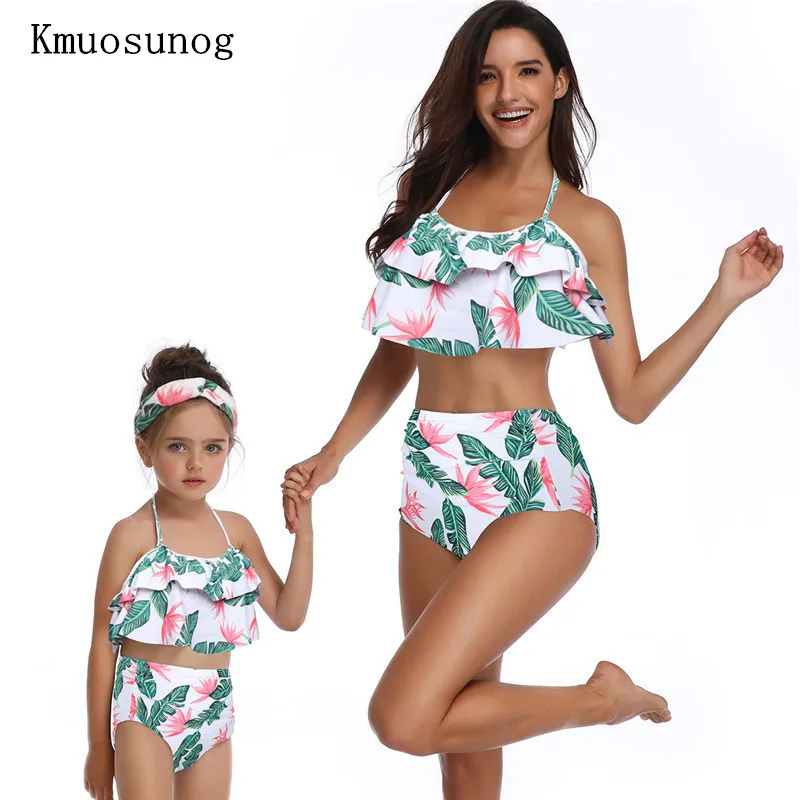 

2019 Mother Daughter Swimsuit Family look Mommy and Me Bikini Sets Swimwear Family Matching Clothes Mom Daughter Clothes H0445
