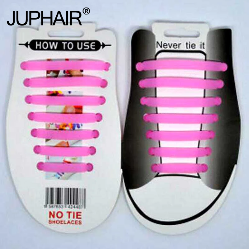 

JUP 1-12 Sets(14Root/Set) Luminous Powder Shiny Lazy Shoelace Flat Fluorescent Laces Buckle Sports Shoelace Elastic Mens Womens
