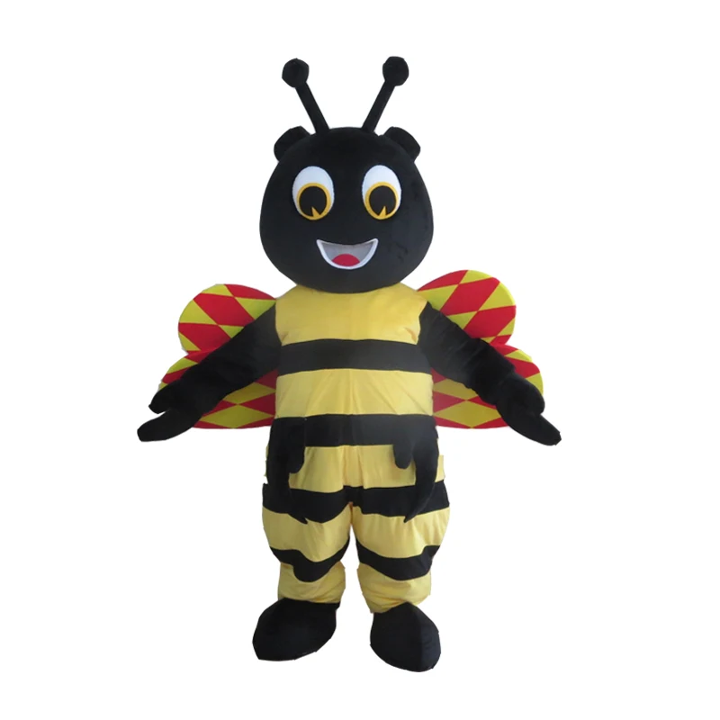

Custom Honeybee Mascot Costume Adult Size Costume With A Mini Fan Inside Head For Commercial Advertising Carnival Party Dress
