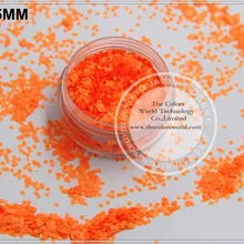 TCF506 неоновый оранжевый красный цвета 1,5 мм Размер устойчив к растворителям блеск для пилка для ногтей или другого DIY украшения