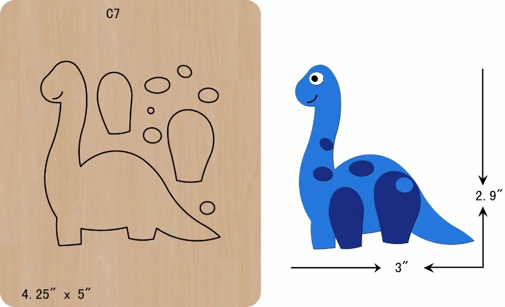 

New dinosaur Wooden die Scrapbooking C-7 Cutting Dies