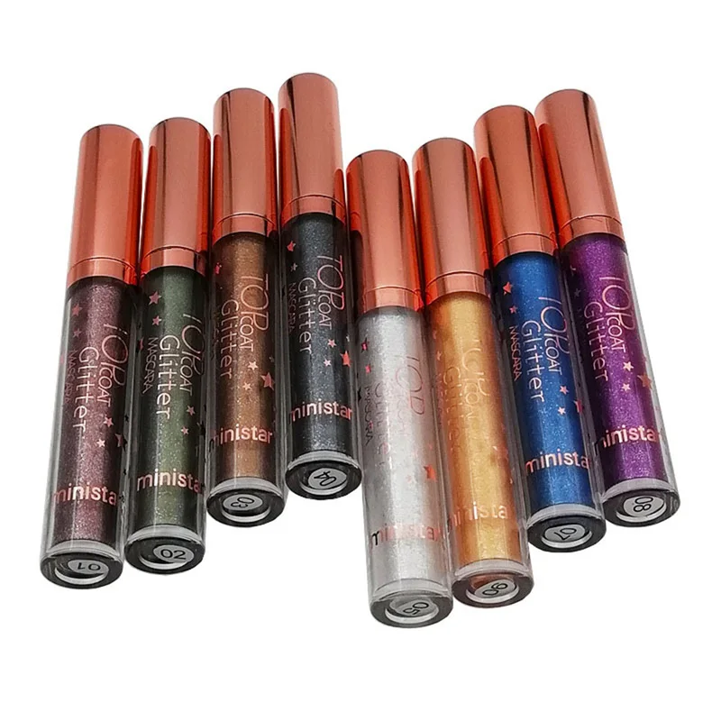 

Long-lasting Non-Flowering Mascara 8 Colors Durable Waterproof Diamond Mascara Colorful Thick Extension TSLM2