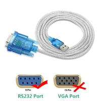 כבל usb פין USB כדי RS232 ממיר יציאה טורית 9 פין DB9 כבל טורי COM Port מתאם (5)