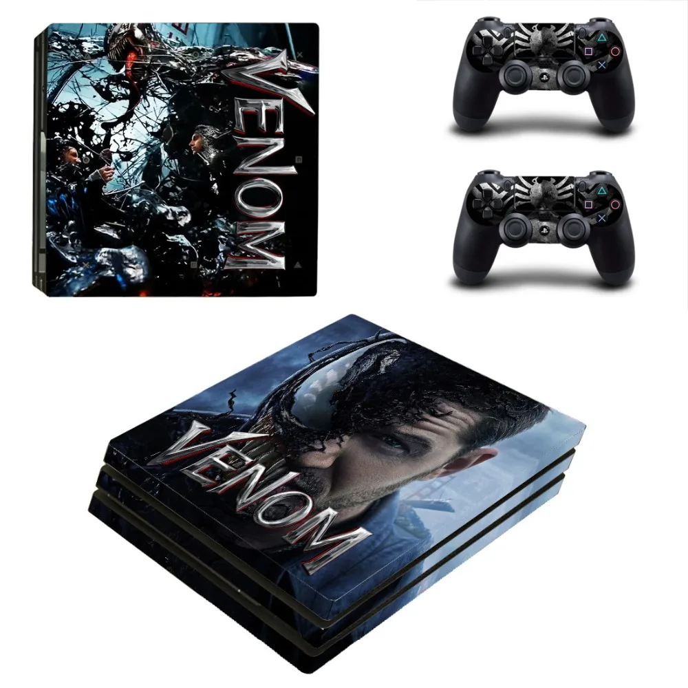 Виниловая наклейка на кожу для консоли Sony Playstation 4 и 2 контроллеров PS4 Pro Человек