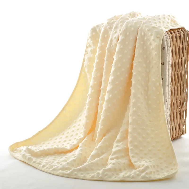 Плюшевое детское одеялко Фланелевое флисовое Фланелевое покрывало младенческое пеленание приема коляска обертывание для новорожденных постельные принадлежности одеяло s - Цвет: yellow