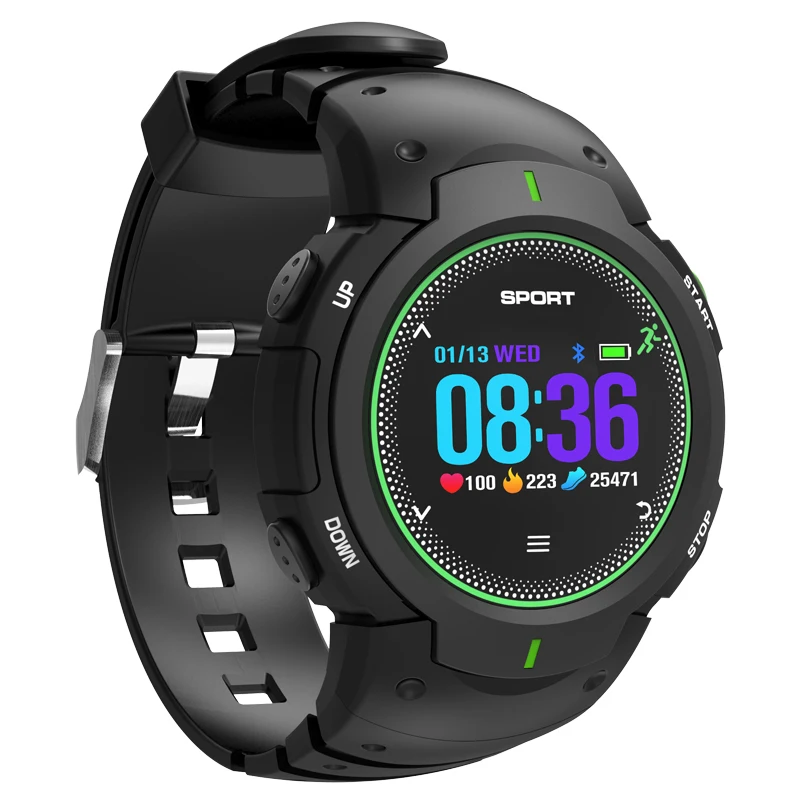 Bluetooth водонепроницаемый мульти-спорт монитор сердечного ритма F13 Smartwatch (белый) |