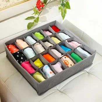 

Cell Bamboo Charcoal Underwear Bar Ties Socks Drawer Closet Organizer Storage Box Hot Sale