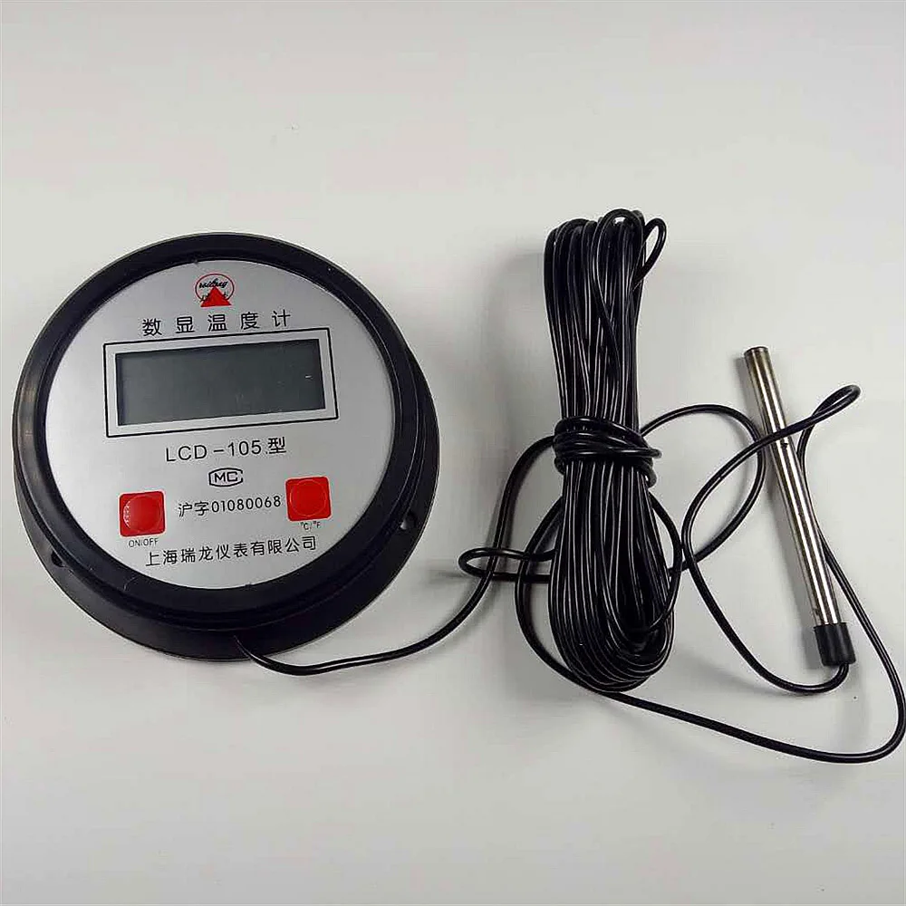 

1 PC High Temperature Industrial Boiler Electronic Digital Thermometer Water Temperature Meter With Probe Thermometer