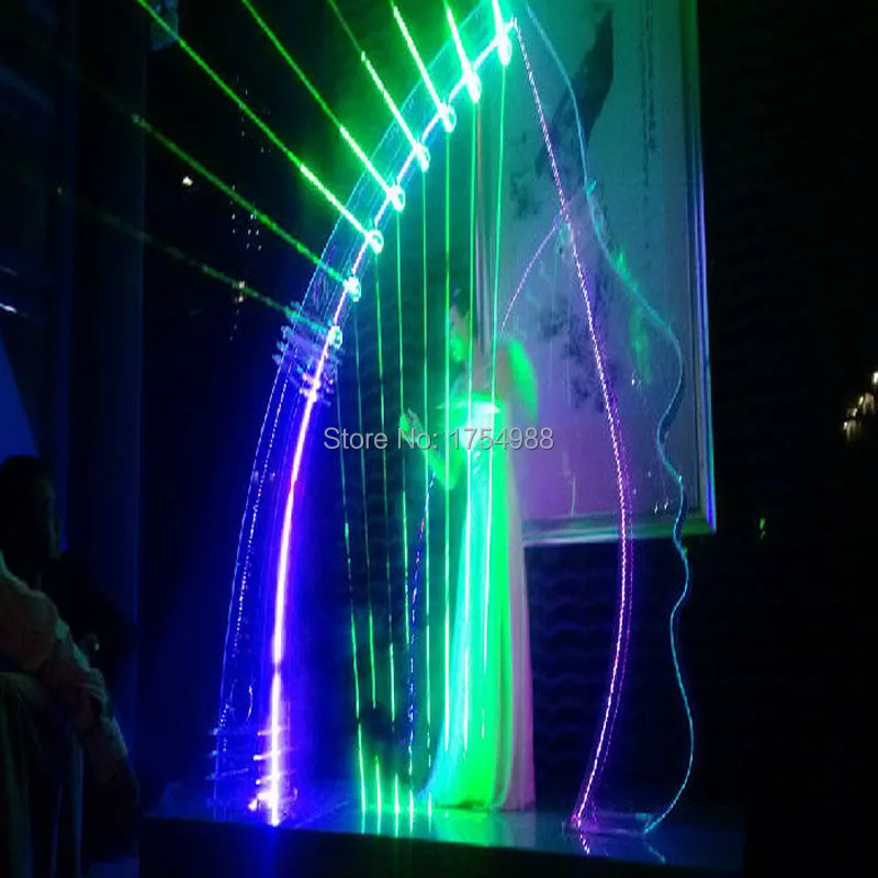 

Green or Red laser harp prop play the seting music to open the door real life room escape game props