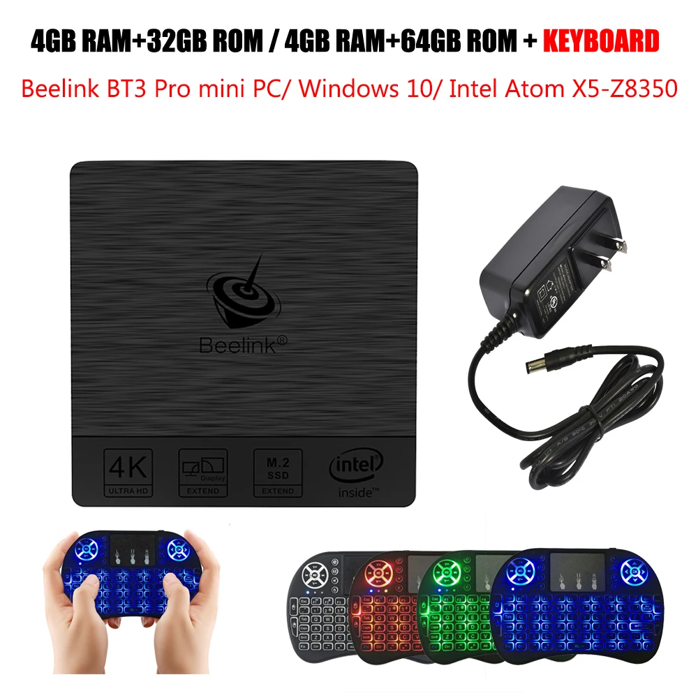 Beelink BT3 Pro мини ПК 2 4/5 8 ГГц WiFi Bluetooth 4 0 Макс ГБ ОЗУ + 64 Гб ПЗУ бит PK AP42|ТВ-приставки и