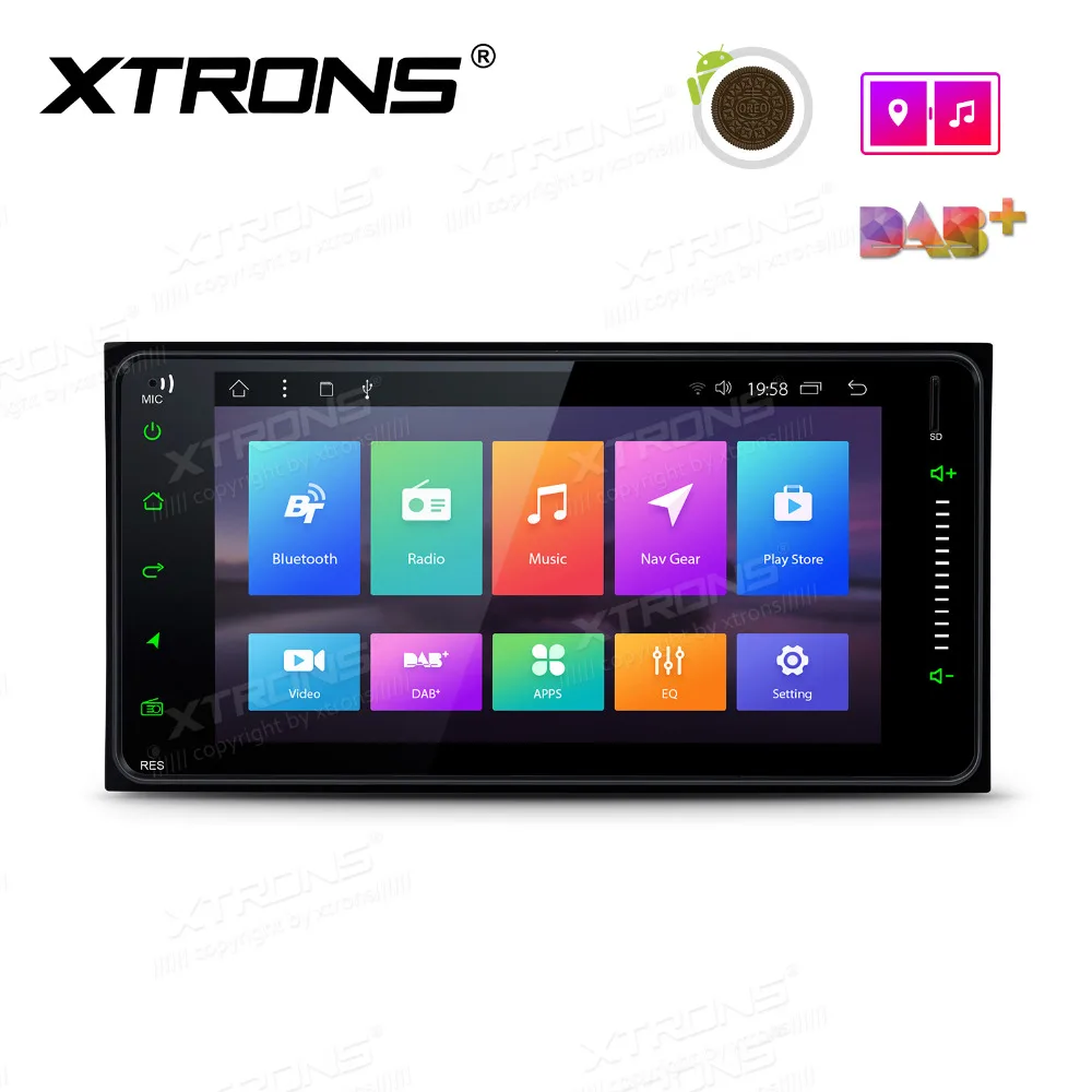 XTRONS 7 &quotандроид 8 1 автомобильный стереоплеер gps радио для Toyota RAV4 VIos Hilux Terios Avanza