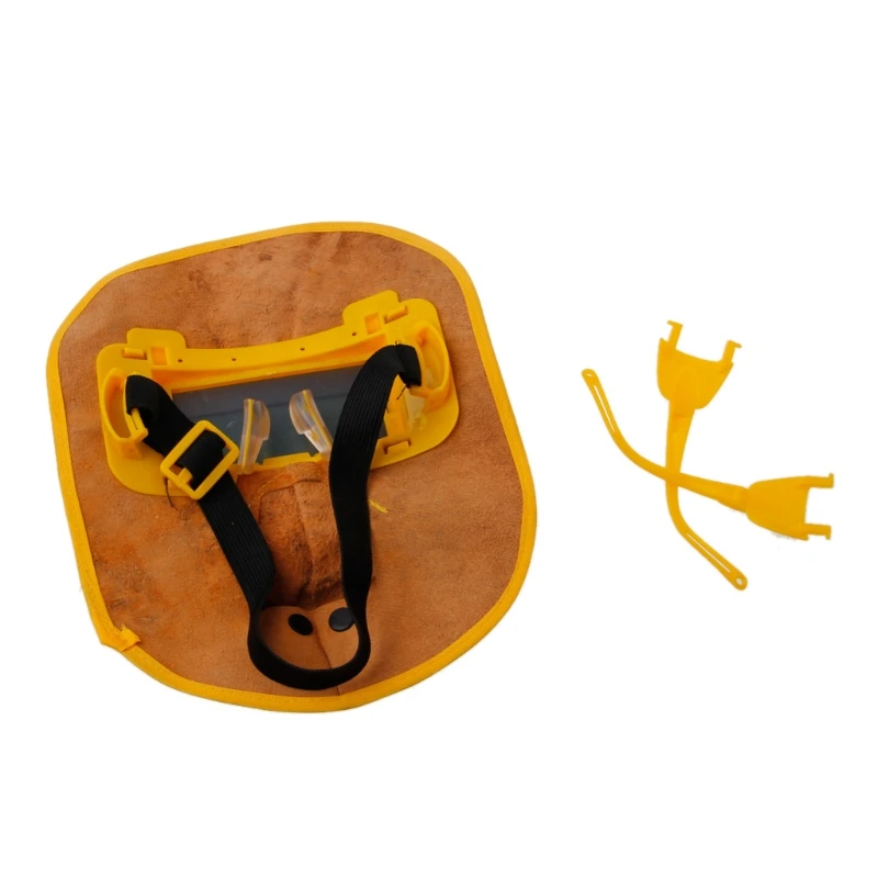 Portable Leather Solar Auto Darkening Welding Filter Lens Hood Helmet Mask/ Welder Glasses
