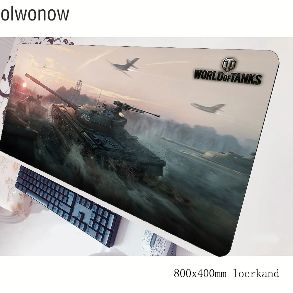 World Of Tanks Mouse Pad Gamer 80X40Cm Gaming Mousepad Popolare Notbook Scrivania Mat Carino Padmouse Giochi Pc Gamer Tappeti Gamepad