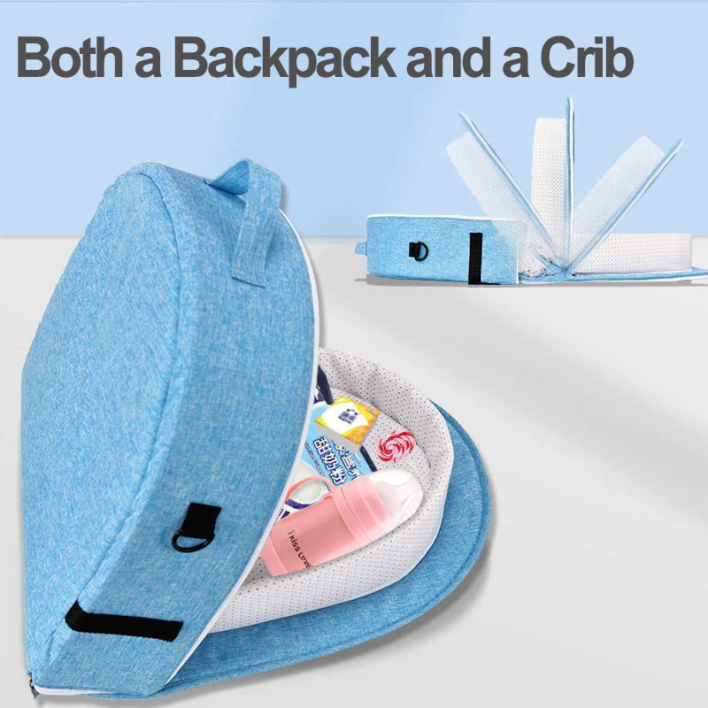 2019 New Baby Travel Portable Crib Baby Nest Child Supplies Newborn Multi-function Folding Bed Folding Chair Portable Bed