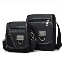 Новейшая мужская сумка через плечо Wateproof модная нейлоновая черная дизайнерская сумка на молнии черная коричневая дорожная Прямая