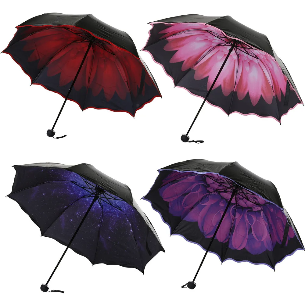 Wind Resistant Folding Automatic Umbrella Rain Women Auto Luxury Big Windproof Umbrellas Rain