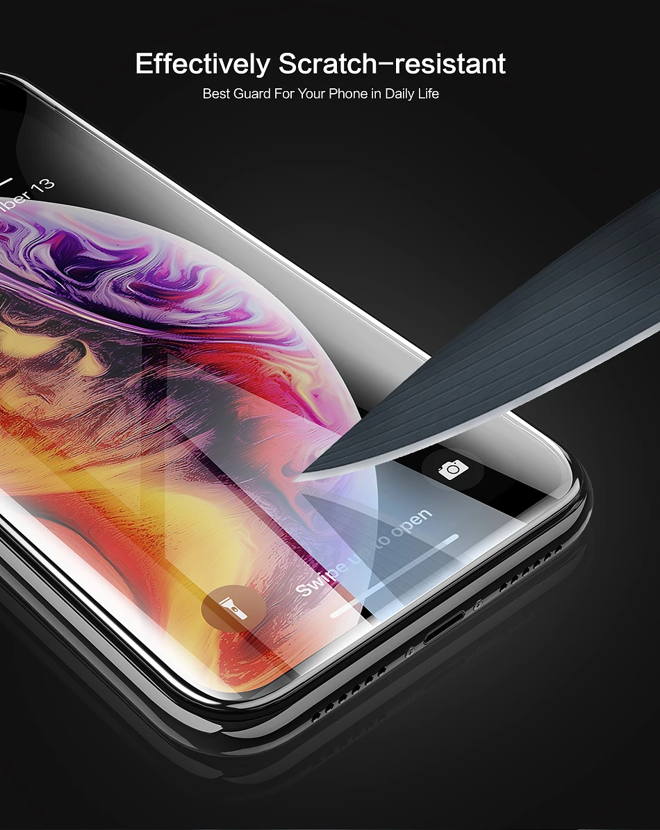 FLOVEME 3D полное покрытие закаленное стекло для iPhone XS Max XR защита экрана 9H защитное стекло пленка для iPhone X XS XR Новинка