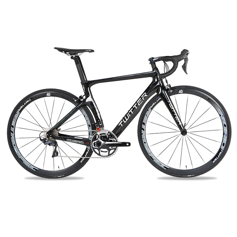 

TWITTER Carbon Road Bicycle Bike 22 Speed High Modulus Carbon Road Bike For 105/R7000 UT/R8000 Components Carbon Fork