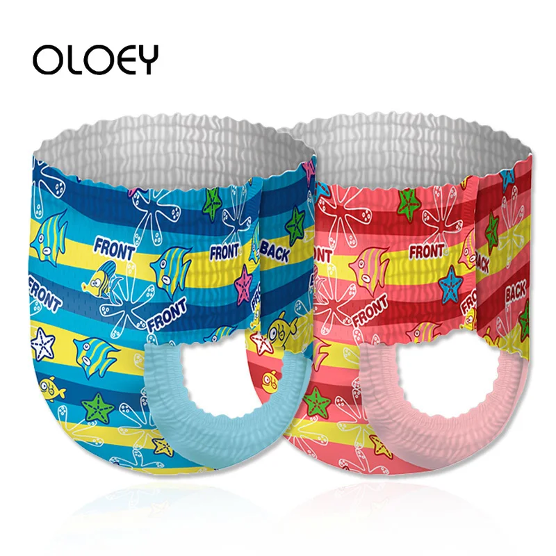 

OLOEY Swimming Diaper Baby Swim Diaper Waterproof Adjustable Cloth Diapers Pool Pant Cover Reusable Times Washable Baby Nappies