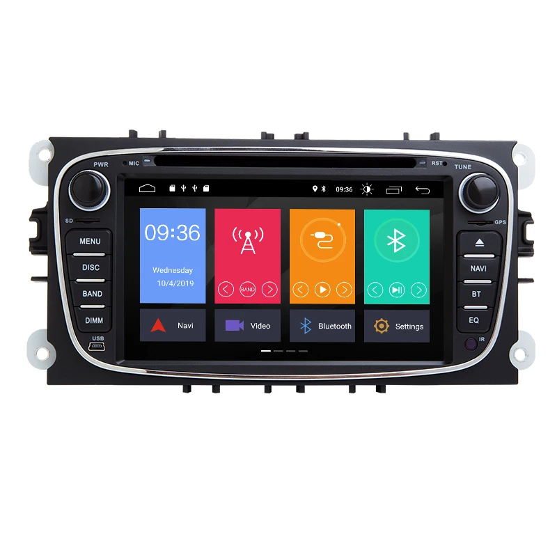 Ips Автомобильный мультимедийный 2Din Android 9 gps dvd-плеер для FORD/Focus 2 3 S-MAX/Mondeo 4 C-MAX/Galaxy KugaCar радио навигация DVR