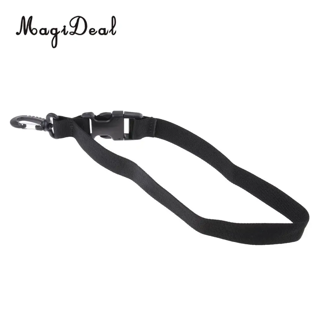 MagiDeal Durable Nylon Webbing Fin Keeper Strap Holder Lanyard & Swivel Clip for Underwater Scuba Diving Snorkeling Swimming