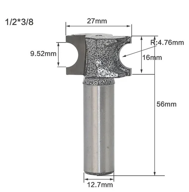 Woodruff Key Milling Cutter For Wood Solid Carbide Router Bit Cutters