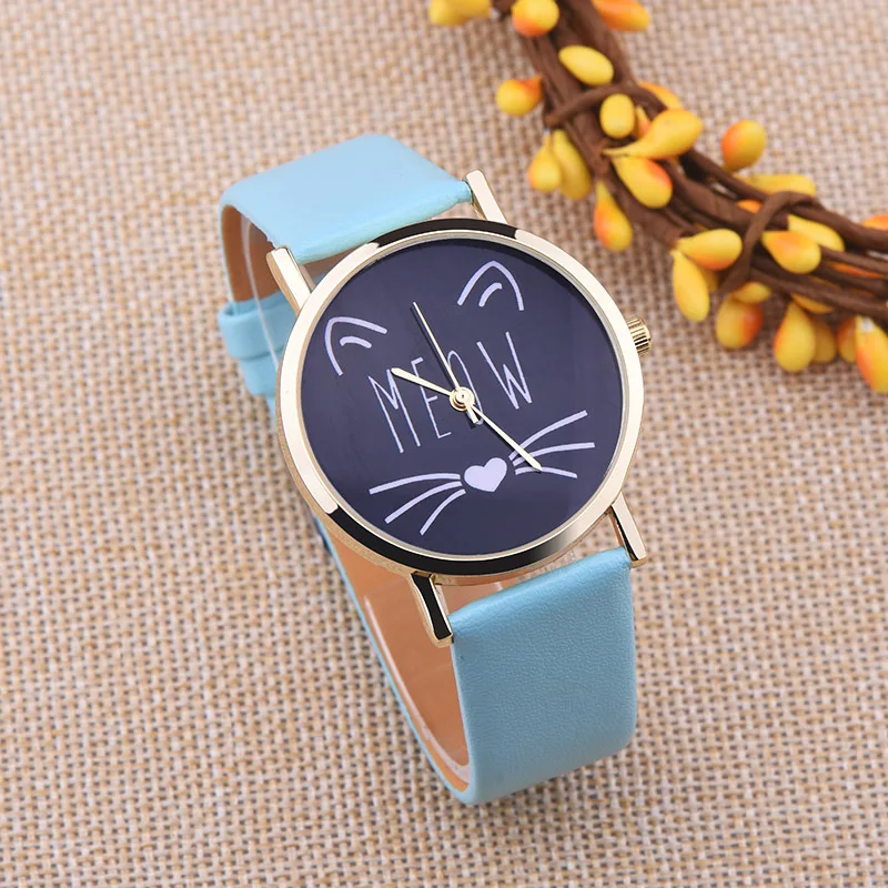 Женские наручные часы на кожаном ремешке 10 шт./лот|wristwatch women|wristwatch catwristwatch strap |