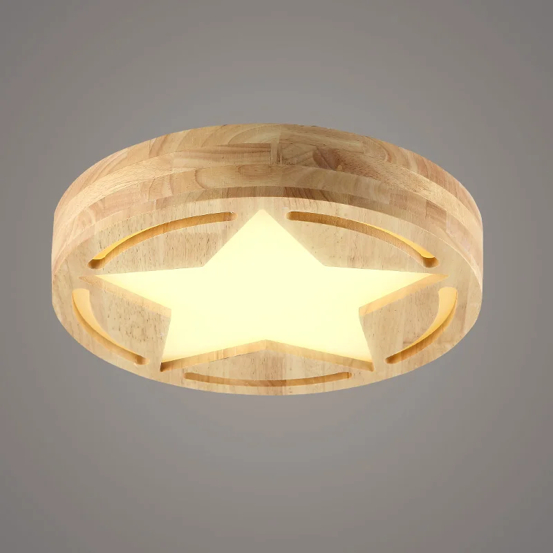 

led Ceiling Lights simple modern wood lamp creative living room led Japanese solid wood Nordic bedroom LU721187