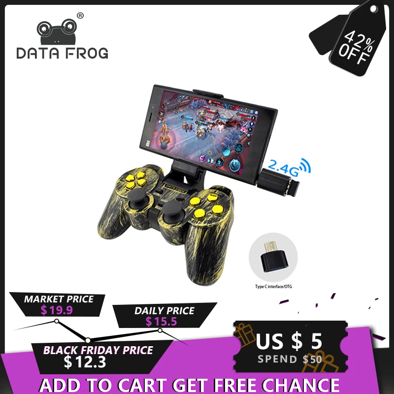 Aliexpress.com : Buy Data Frog Wireless Controller 2.4 G Android ...