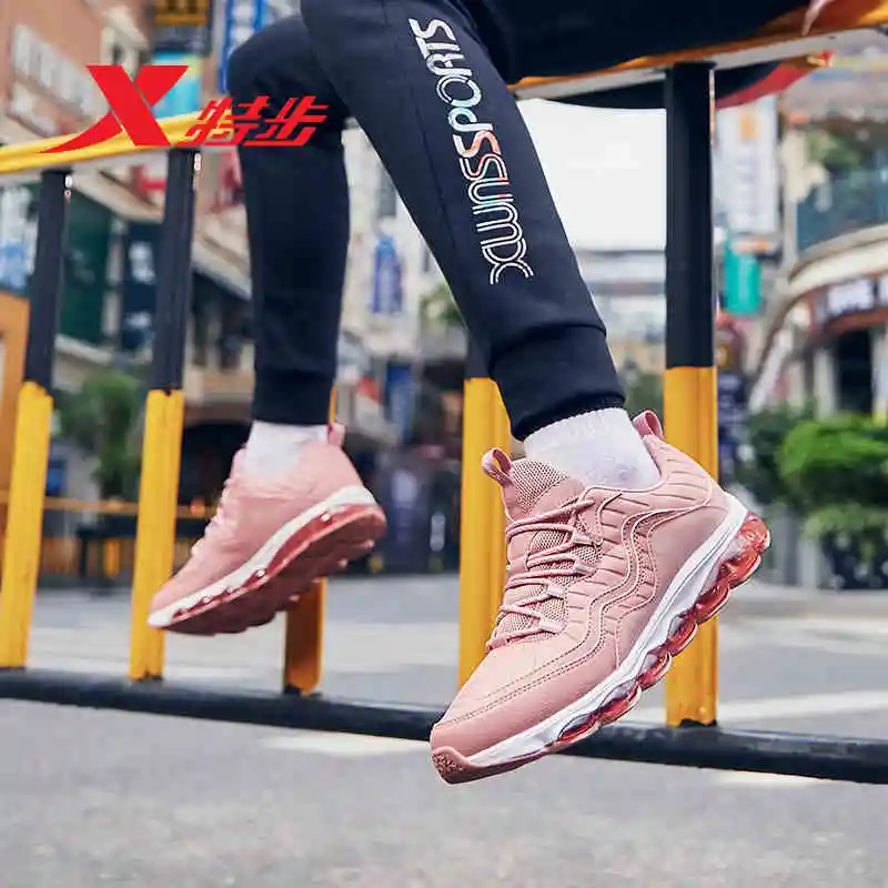 881118119287 AIR MEGA Xtep women's sports shoes 2019 spring new leather casual full palm cushion shoes running shoes women 881118119287 AIR MEGA Xtep women's sports shoes 2019 spring new leather casual full palm cushion shoes running shoes women