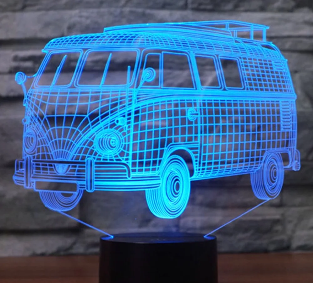 

3D LED Bedroom Sleep Light 7 Color Change Night light house Decoration Flash lamp Boy Kids Christmas Gift Toys
