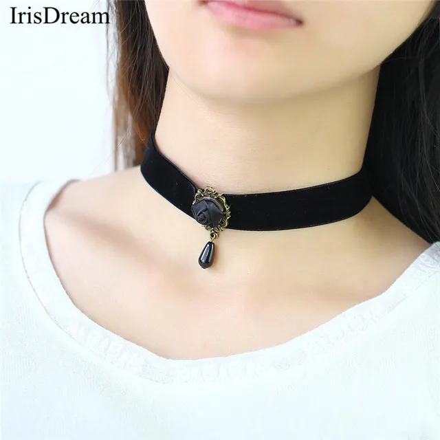 aliexpress com buy new black leather fabric flower water drop aliexpress com buy new black leather fabric flower water drop