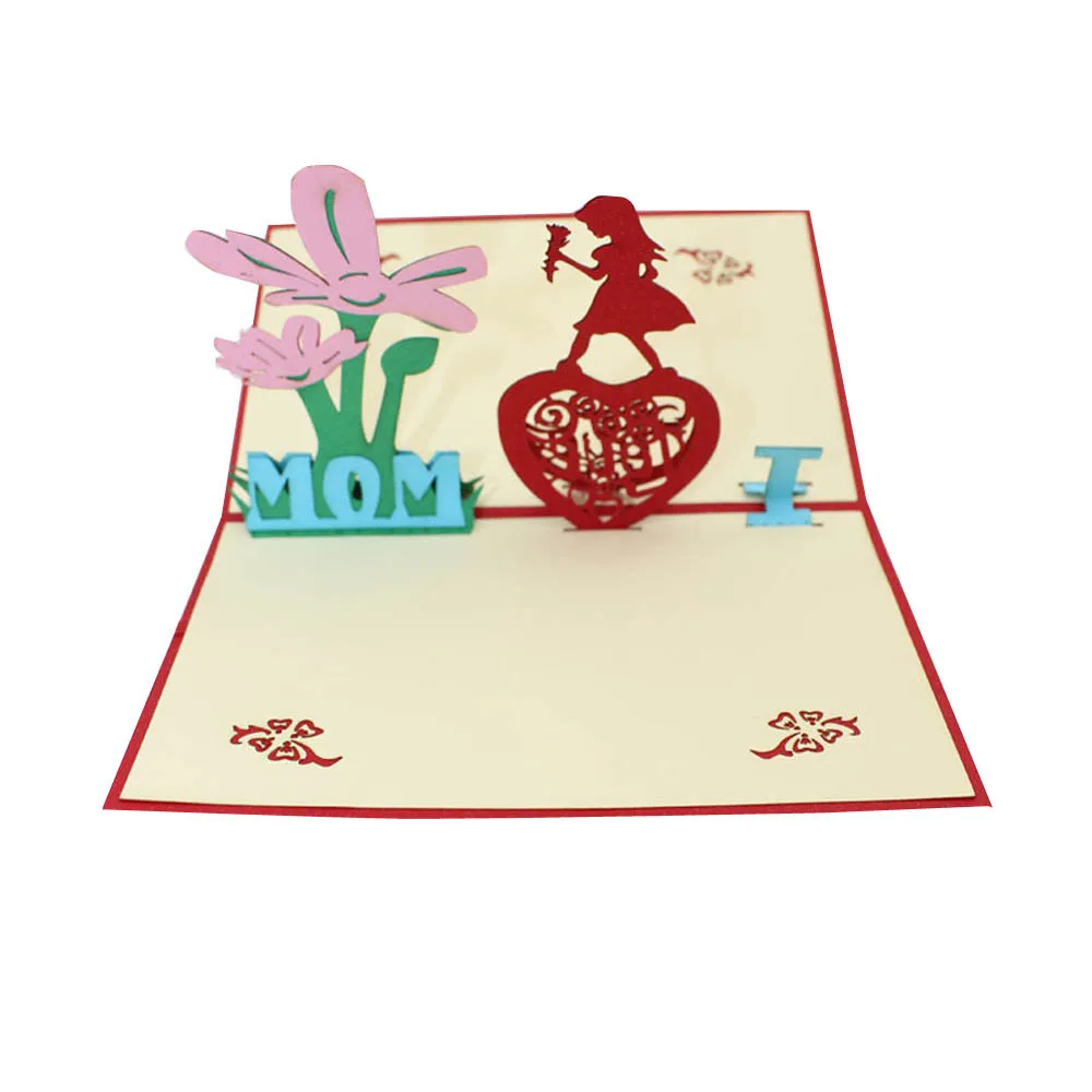 3D 10X15 см перец всплывающие карты валентинка влюбленный для дня рождения, свадьбы поздравительные открытки для юбилея Открытки и приглашения# M5 - Цвет: H