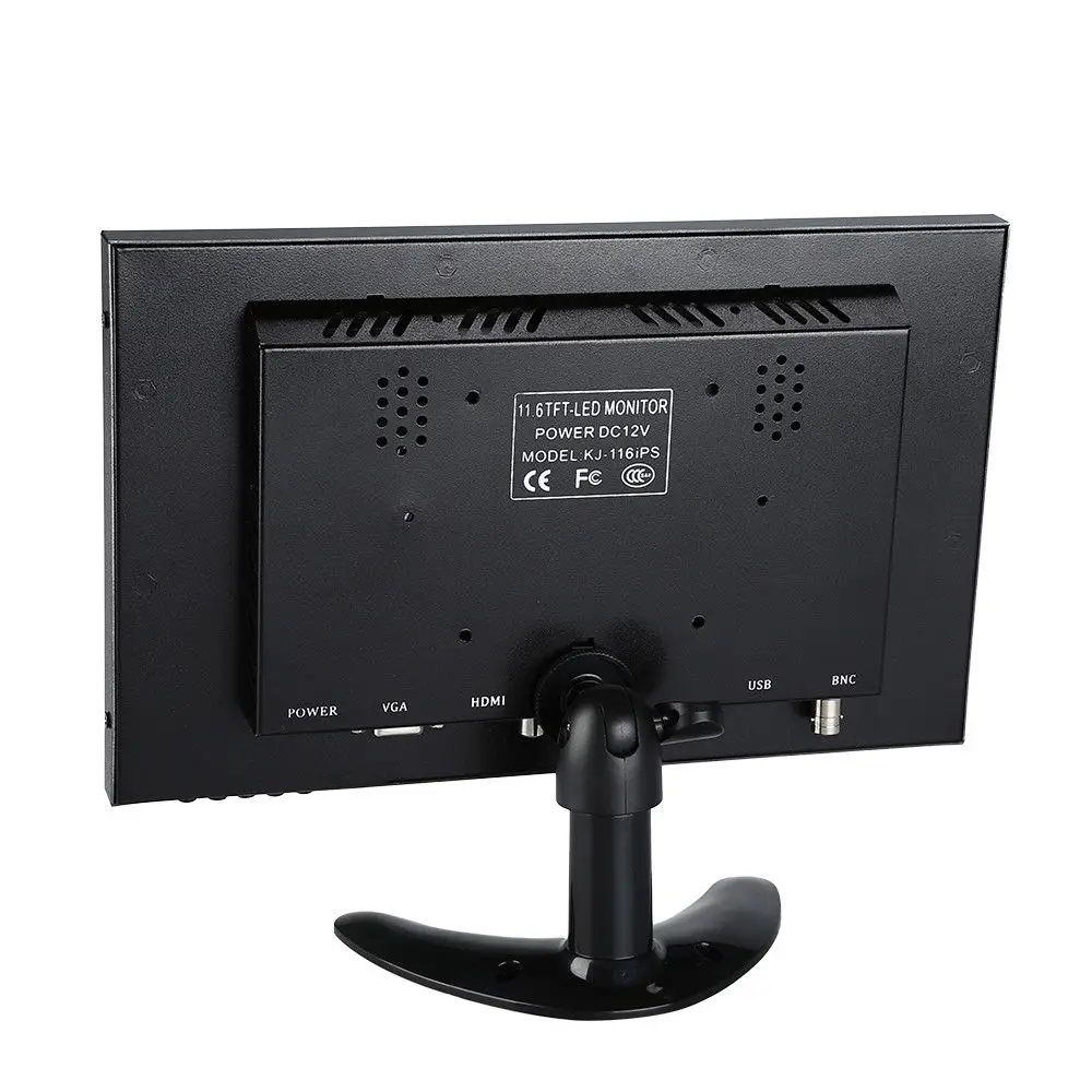 Eyoyo 12 &quotTFT ЖК дисплей Мониторы 1366x768 8wx2 с VGA BNC AV USB Вход встроенный Двойной