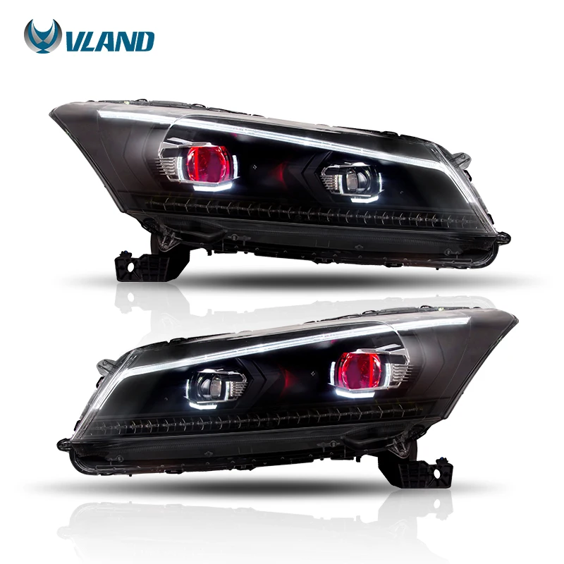 Vland автомобильный Стайлинг для 2008 2012 Honda Accord головной светильник под двойным