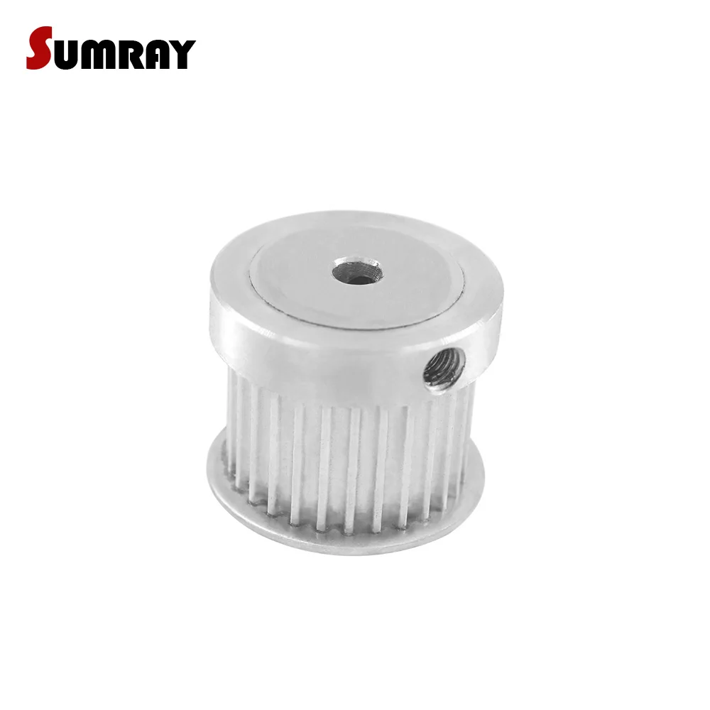 

SUMRAY 3M 28T Timing Pulley 5/6/6.35/7/8/10/12/14/15/16/17mm Inner Bore Gear Belt Pulley 16mm Belt Width Motor Pulley