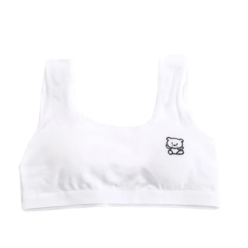 Underwear girl cotton clothes New Lovely Girls Printing Underwear Bra Vest Children Underclothes Sport Undies  (2)