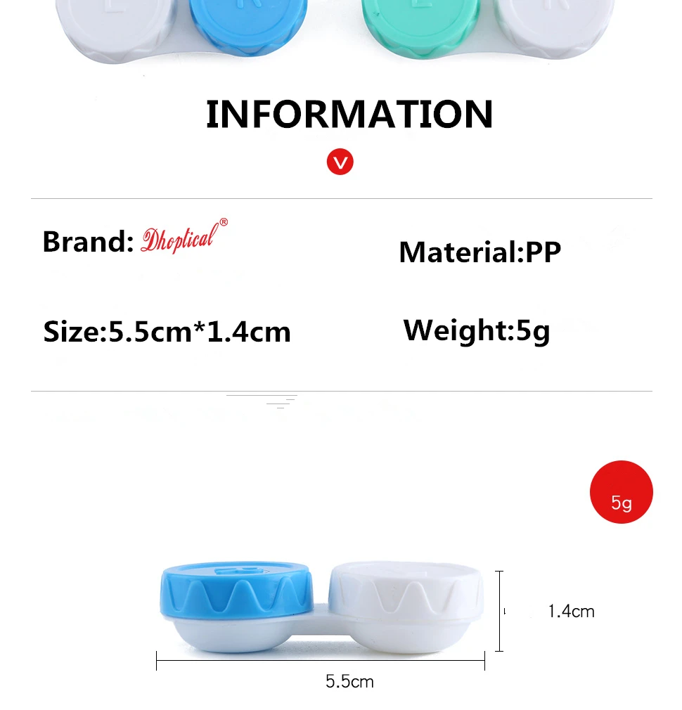 100 шт Футляр для контактных линз оптом низкая цена красочные аксессуары для очков магазин по dhoptical