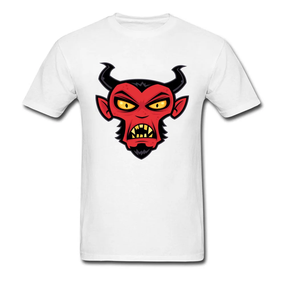 O Neck Mad Devil Cotton Fabric Mens Tshirts Hip hop Short Sleeve Tops & Tees Special Printed Tops Tees Wholesale Mad Devil white