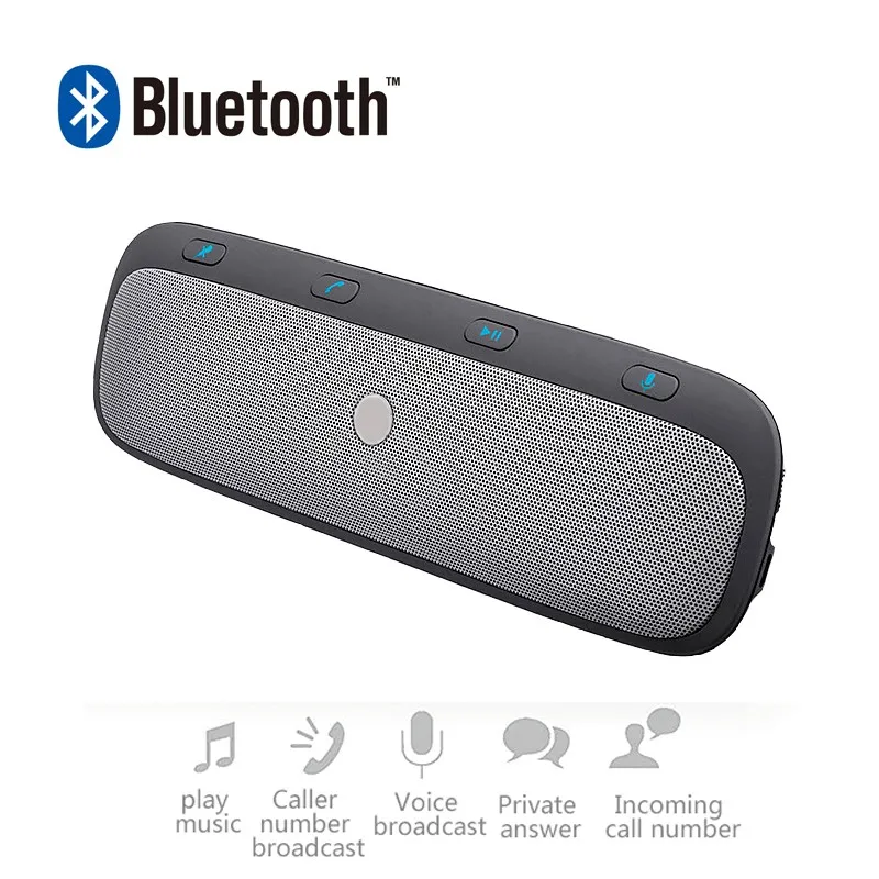 

ENKLOV Dual Standby Car Bluetooth Handsfree MP3 Speakerphone Bluetooth Adapter Connect 2 Phone Bluetooth Car Kit