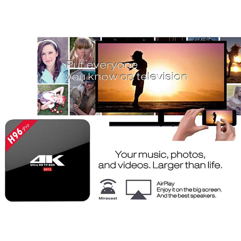 H96 pro-S912 android 6.0 marshmallow tv box 2g_16g oem