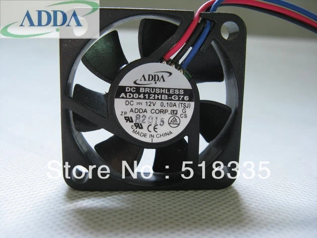 

Original FOR ADDA AD0412HB-G76 40*40*10mm 4CM 4010 12V 0.1A 3-wirel Cooling Fan