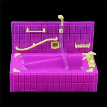 

Hot Selling Lovely Baths Sprinkler Bathtubs Kylie Bath With Soap Boxes Baby Bath Toys Doll Accessoris