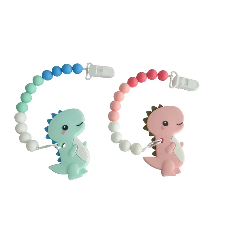 

Baby Teething Necklace Materials Food Grade Silicone Teether Beads BPA Free for Baby Gift Toy