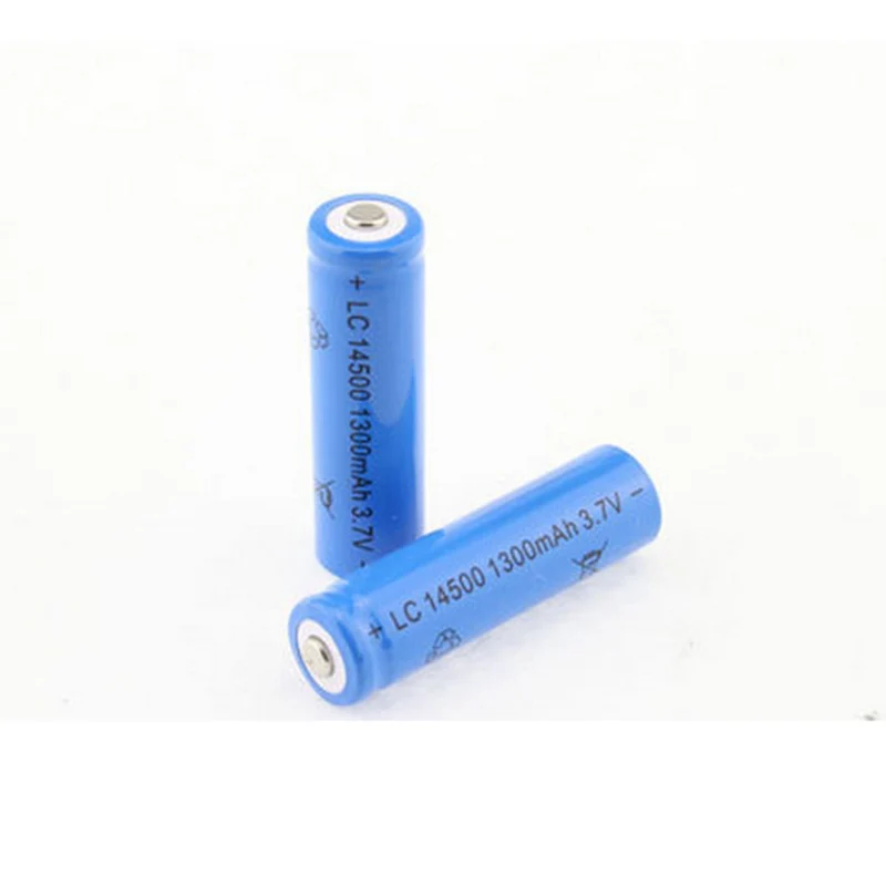 AA 14500 1300mah 3,7 V литий-ионная аккумуляторная батарея и светодиодный фонарик