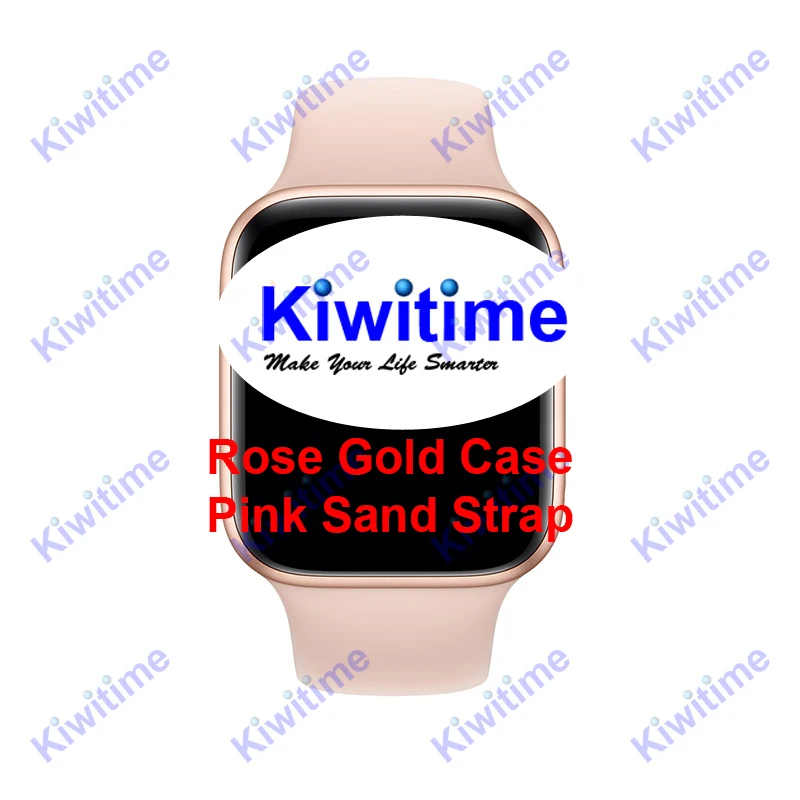 KIWITIME IWO 12 Смарт-часы с монитором сердечного ритма 44 мм 40 мм Мужские и женские спортивные Смарт-часы для Apple iOS 10 9 iPhone X 8 Android Phone - Цвет: Rose Gold Pink