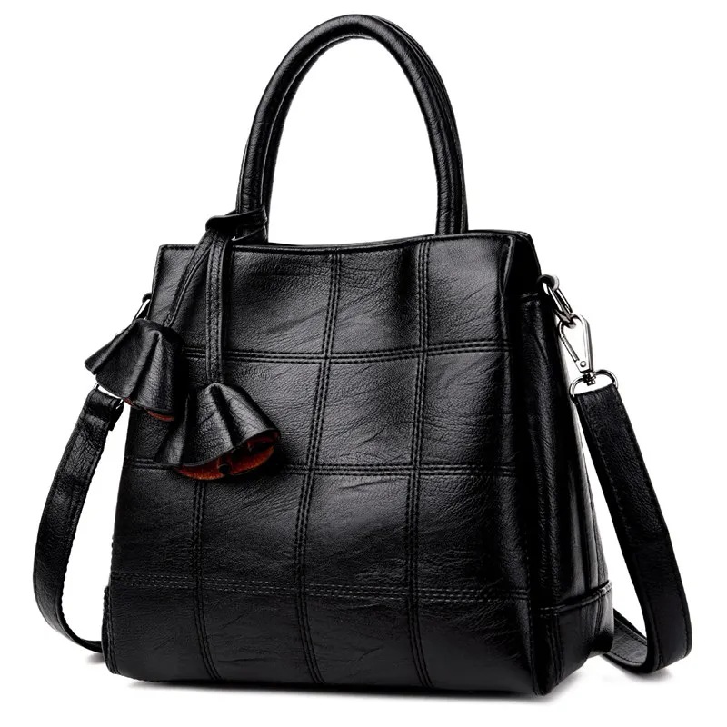 

Fashion Korean Women's Tote Handbags Leather Women Shoulder Messenger Crossbody Flower Bag High Quality Women Bag Bolsa Feminina