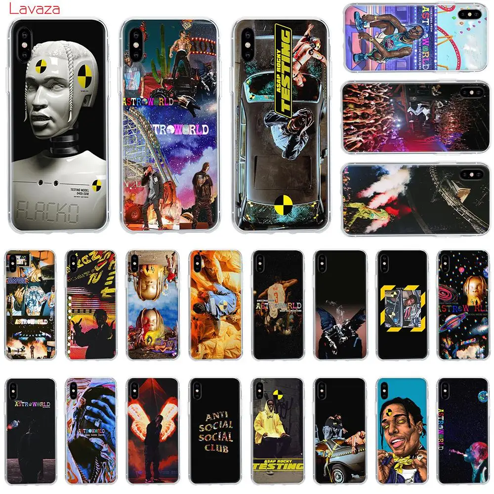 

Lavaza Travis Scott A$AP Rocky Hard Phone Case for Apple iPhone 6 6s 7 8 Plus X 5 5S SE for iPhone XS Max XR Cover