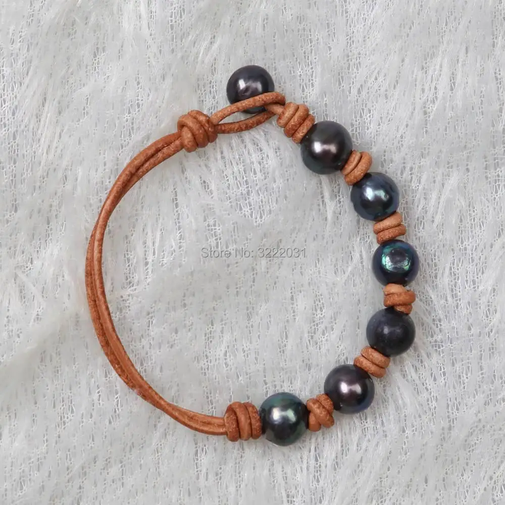 handmade pearl wristband